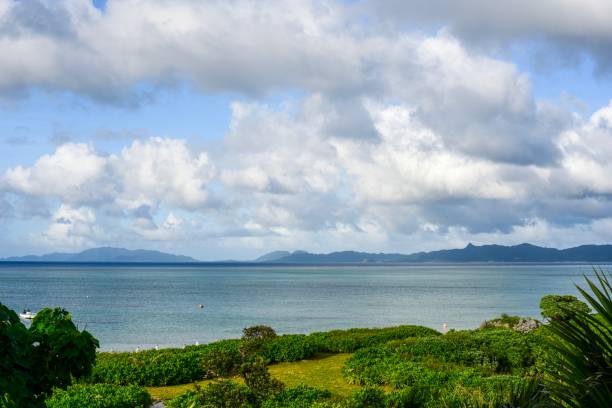 istock Tropical island beach scenery in monsoon season 1158186788