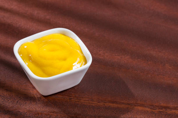 istock Mustard sauce in the bowl - Sinapis alba 1158195881