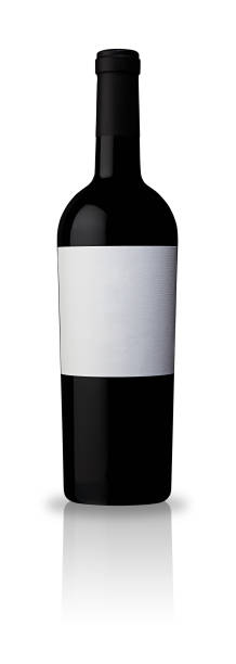 istock Bordeaux tapered wine bottle blank label 1158198813