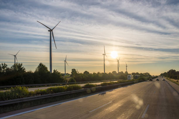 istock Germany. Highway and wind turbines 1158200462