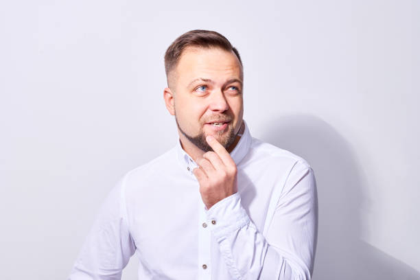 istock Excited adult man making plans 1158201716