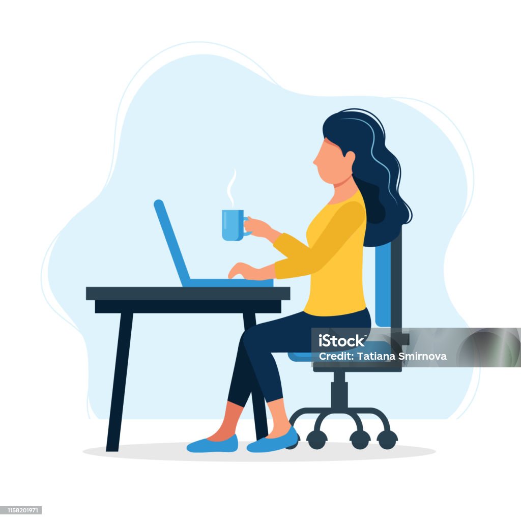 Hình Minh Họa Khái Niệm Công Việc Văn Phòng Với Nữ Nhân Viên Văn ...