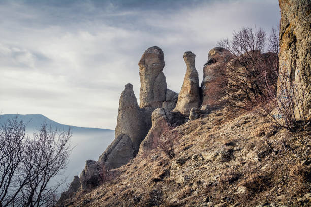 View of Chatyr-Dag from the Demerdzhi mountain range