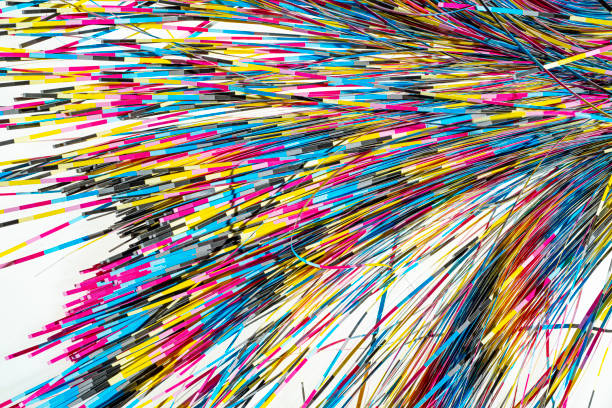istock Paper residues after cutting in the printing process 1158203847