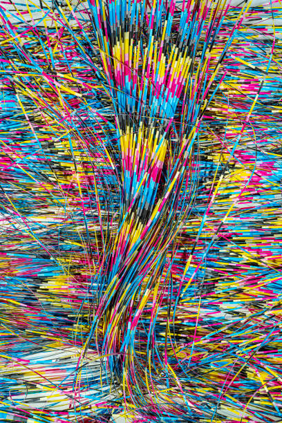 istock Paper residues after cutting in the printing process 1158204016