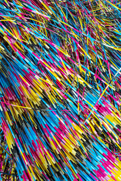 istock Paper residues after cutting in the printing process 1158204165
