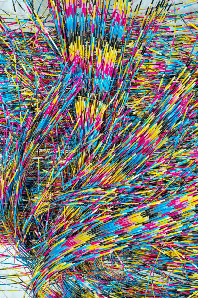 istock Paper residues after cutting in the printing process 1158204181