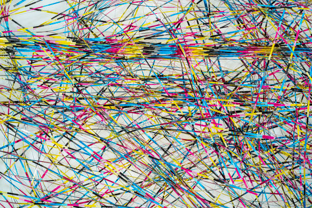 istock Paper residues after cutting in the printing process 1158204827