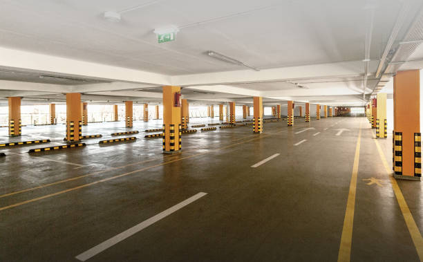 빈 주차장 지하, - building feature parking garage stationary built structure 뉴스 사진 이미지