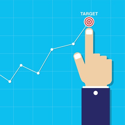 Reach Target Stock Illustration - Download Image Now - Achievement ...