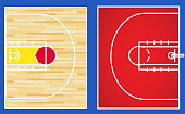 istock Basketball 3x3 court vector 1158213757