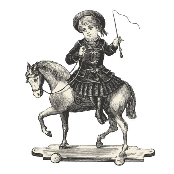 Vector etching on white background