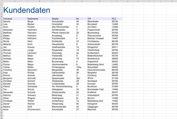 顧客データリストデータ保護秘密テーブル - spreadsheet点のイラスト素材／クリップアート素材／マンガ素材／アイコン素材