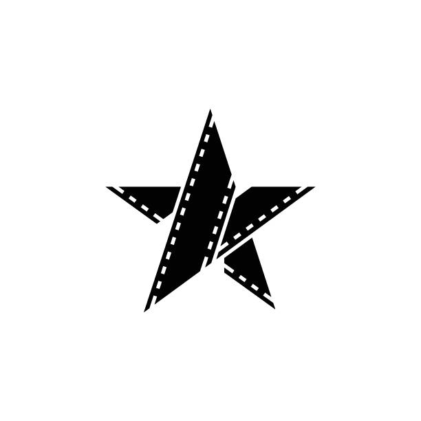 Film Star Logo Star Shape, Logo, Award, Symbol, Design hollywood stock illustrations