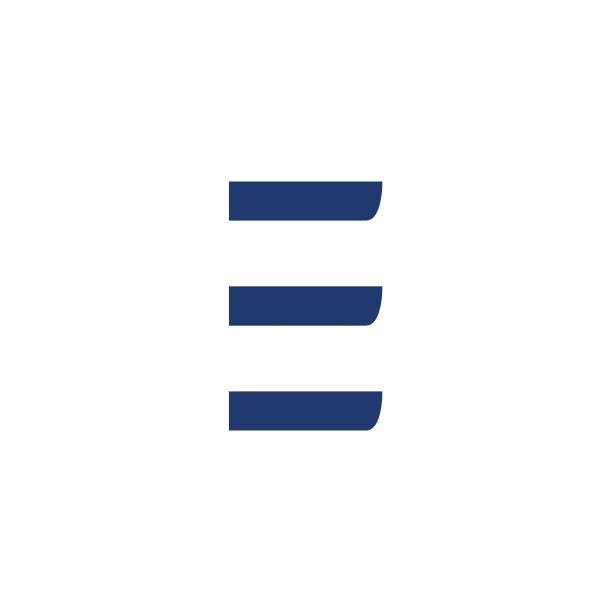 Letter E Logotype Icon Design Template. Logo, Letter E, Advertisement, Symbol, Icon letter e stock illustrations