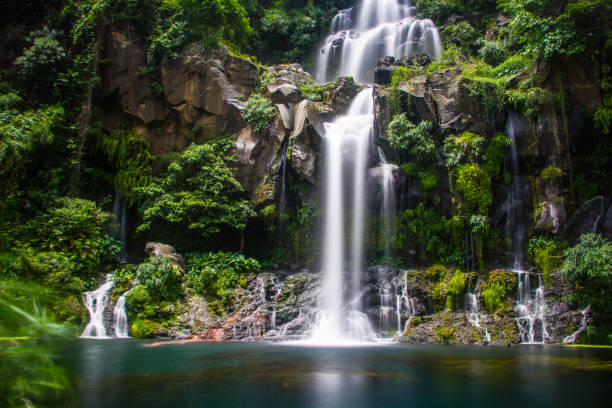 istock Beautiful waterfall of Reunion Island 1158218929