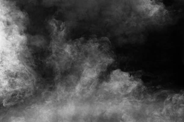 istock spectacular abstract white smoke isolated black background 1158219162