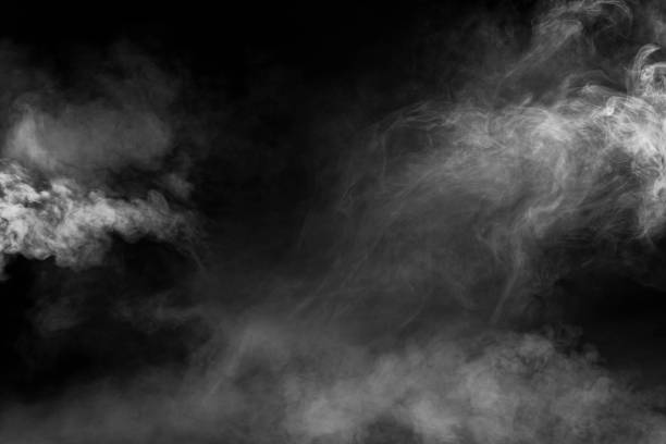 istock spectacular abstract white smoke isolated black background 1158219319