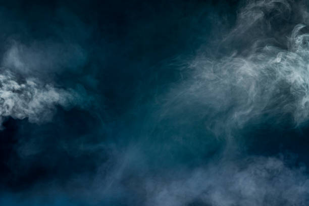 istock white smoke isolated in color blue and green background 1158219453