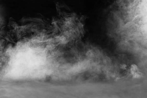 istock spectacular abstract white smoke isolated black background 1158220008