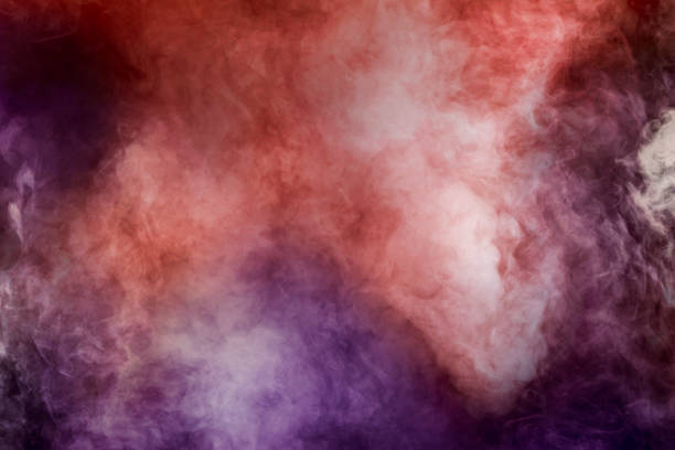 istock abstract white smoke isolated color pink red and purple background 1158220143