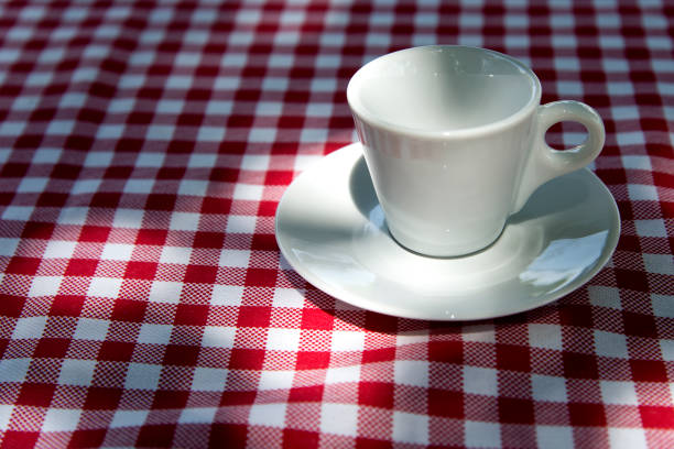 istock Cup for coffee, coffee beans and table decoration for background 1158222395