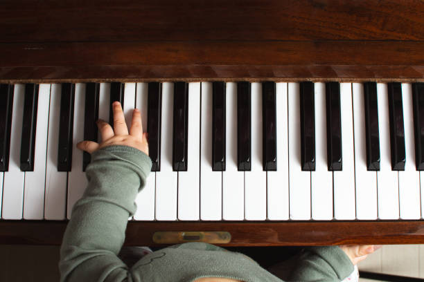 istock the baby's hand and piano keyboard 1158223295