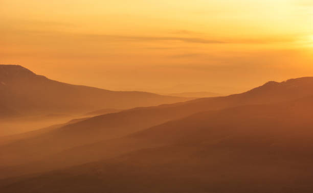 istock Crimean mountains in the sunset light 1158224090