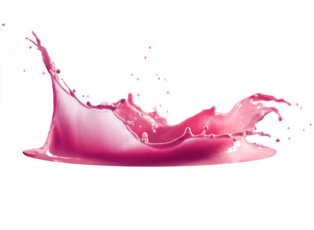 istock pink paint splash isolated on white background 1158226662