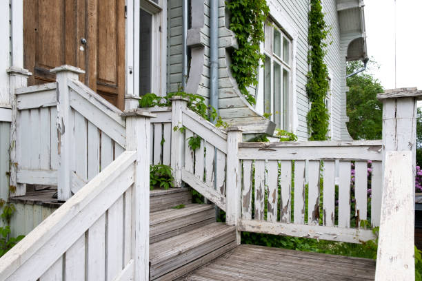 istock Typical Scandinavian house, abandoned 1158227048