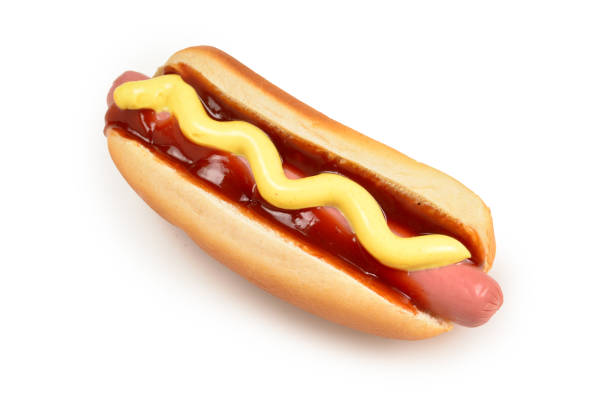 istock Hot dog isolated on white background. Copy space. 1158228372