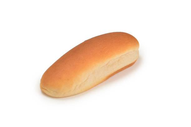 istock Hot dog bread isolated on white background. 1158228373