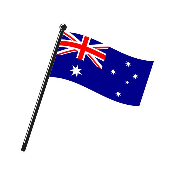 istock national flag of Australia on the stick 1158232913