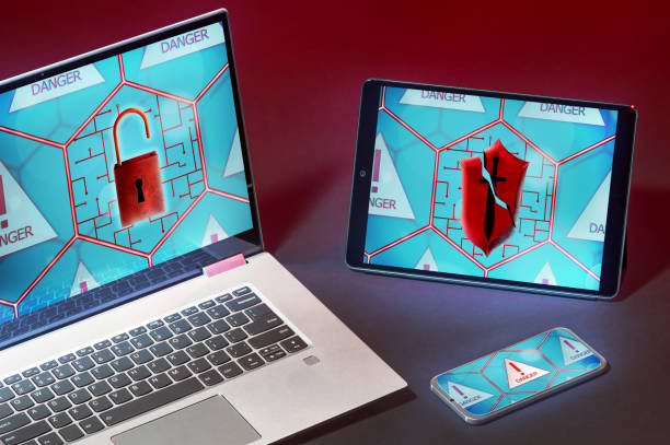 istock Cyber attack and virus detected concept. 1158236465