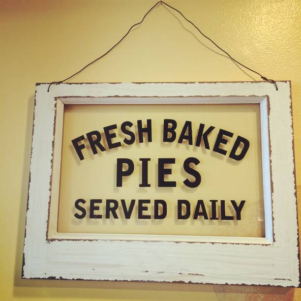 istock Fresh Baked Pies Hanging Sign 1158240150