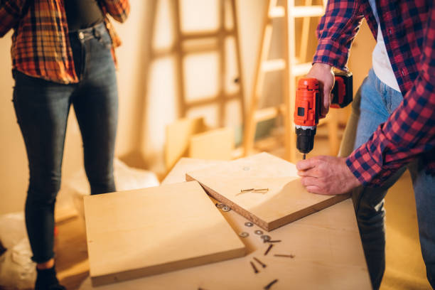 istock Man renovate his new home 1158240178