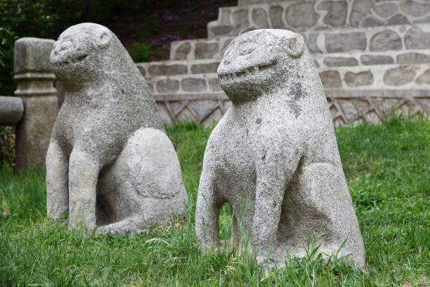 istock North Korea. Ancient lion sculpture 1158240322