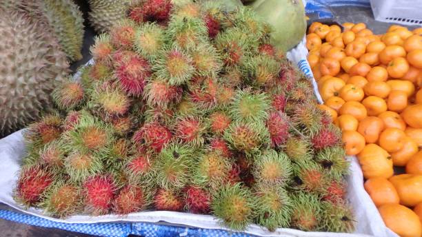 istock Fruits on a Thai market 1158243690