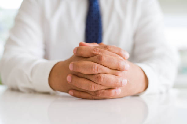 istock Close up of man hands 1158244507