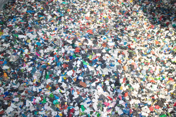 istock waste shredded pieces of low pressure plastic 1158244844