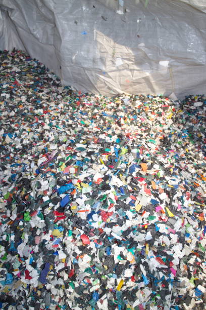 istock waste shredded pieces of low pressure plastic 1158245127