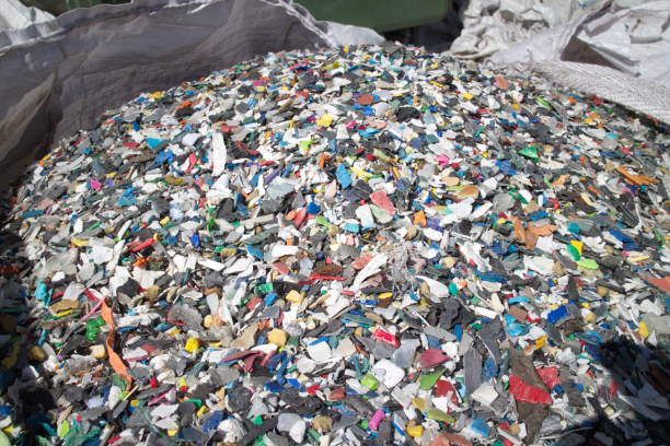 istock waste shredded pieces of low pressure plastic 1158245281