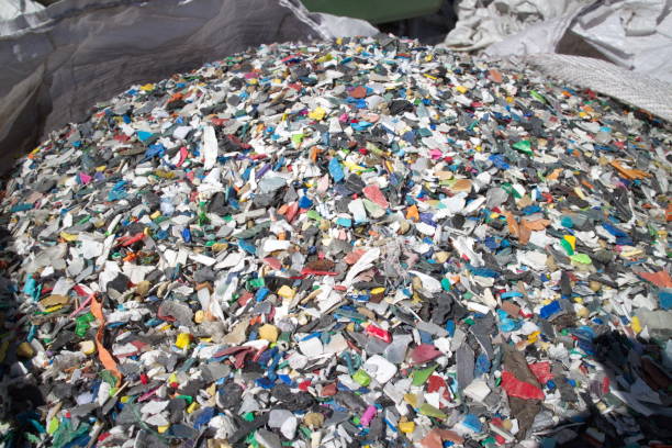 istock waste shredded pieces of low pressure plastic 1158245319