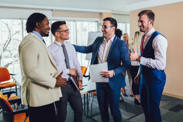 istock Young and successful business team in office. 1158247174