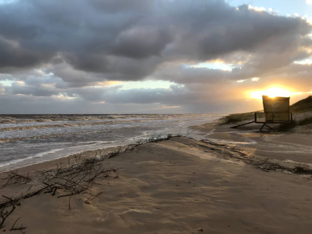 istock Pinamar beach at high tide 1158248914