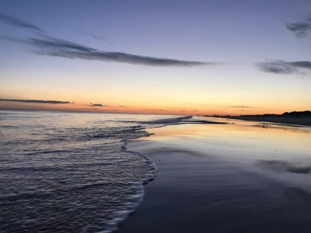 istock Sunset on the beach of Pinamar 1158249403