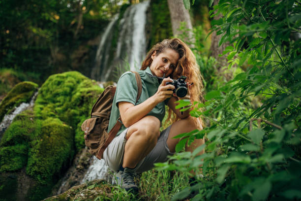istock Biologist making photos of plants 1158252212