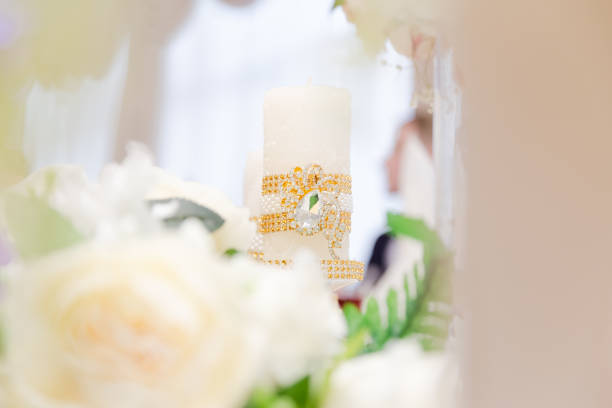 istock White wedding banquet decoration 1158255498