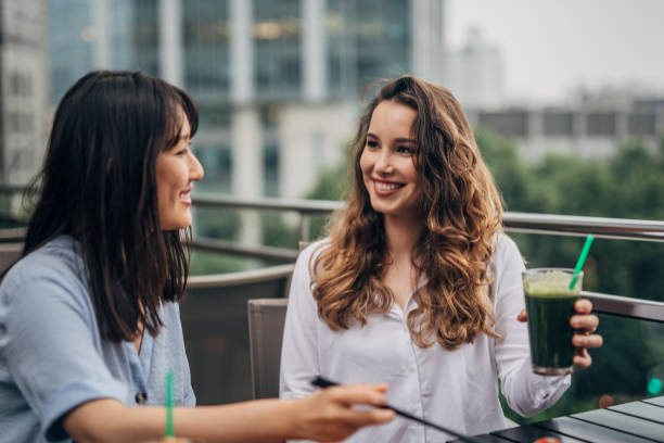 istock Female friends on a lunch break 1158262266