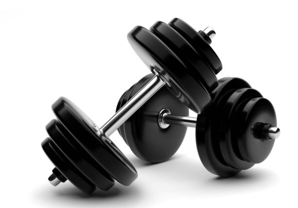 istock Sports dumbbell. 1158268464